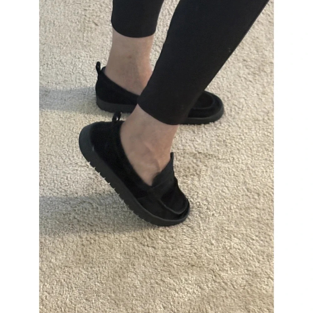 Vionic Women's Uptown Loafer Size 8 Black Suede Casual Orthotic Flats